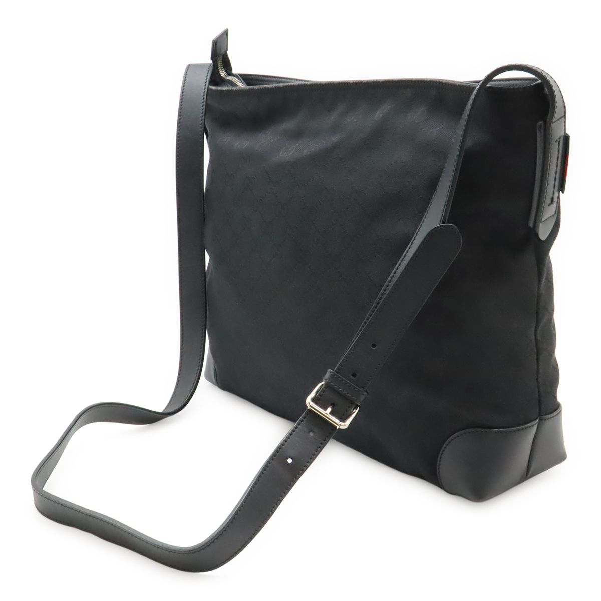 Gucci GG Canvas Sherry Line Shoulder Bag Crossbody Leather Black Green Red