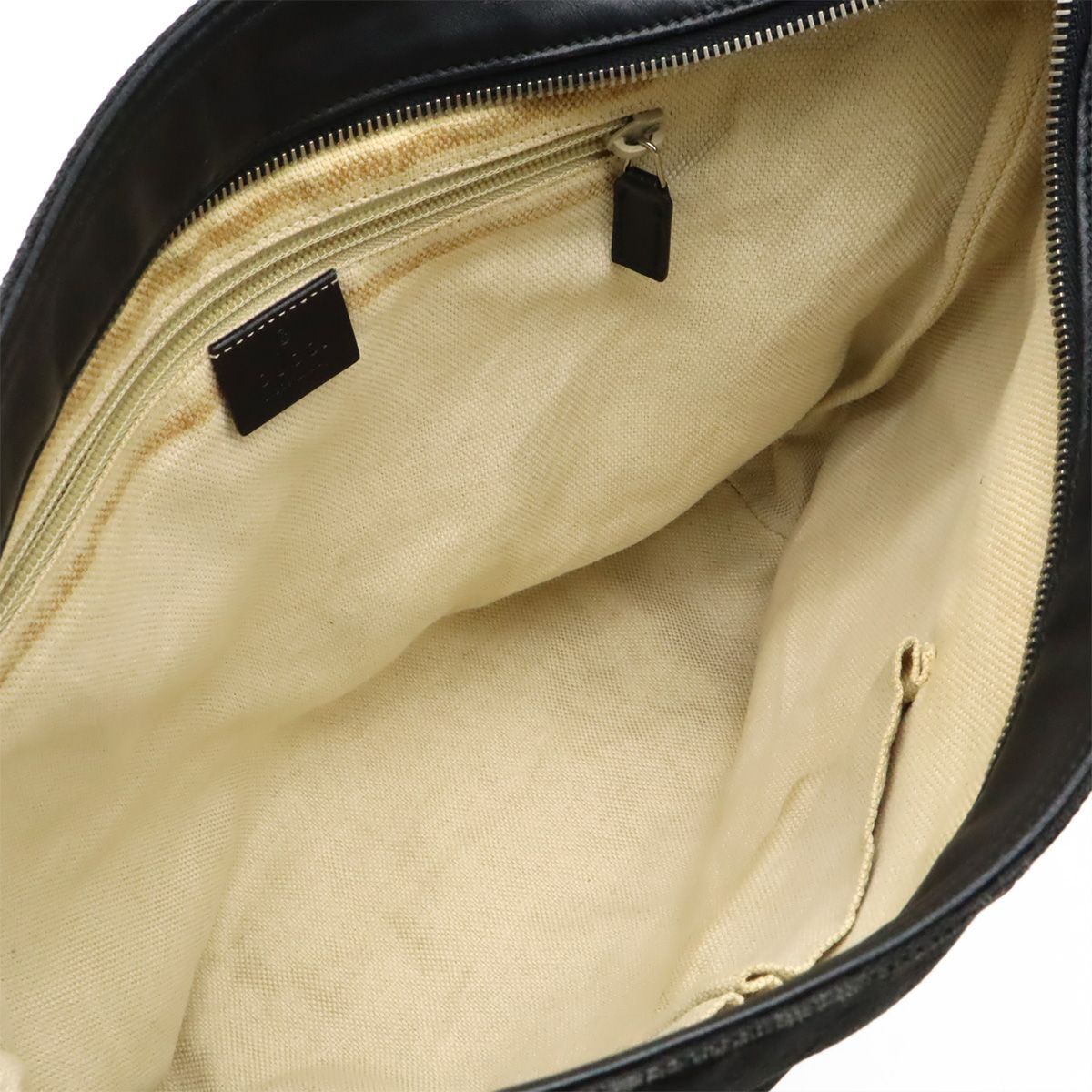 Gucci GG Canvas Sherry Line Shoulder Bag Crossbody Leather Black Green Red