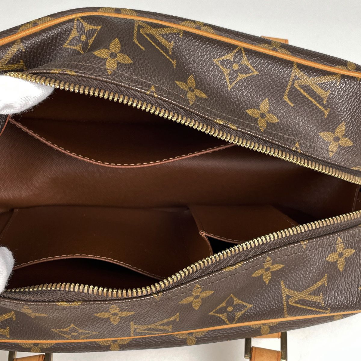 Louis Vuitton City MM Shoulder Bag Monogram Brown