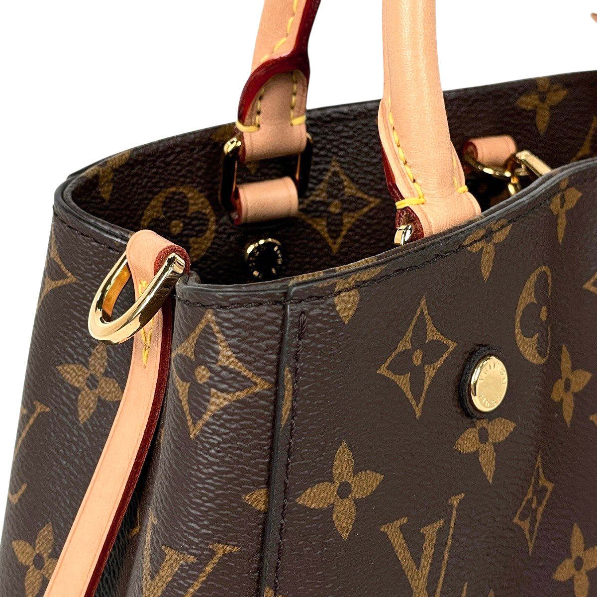 Louis Vuitton Montaigne BB 2-Way Handbag Monogram Brown