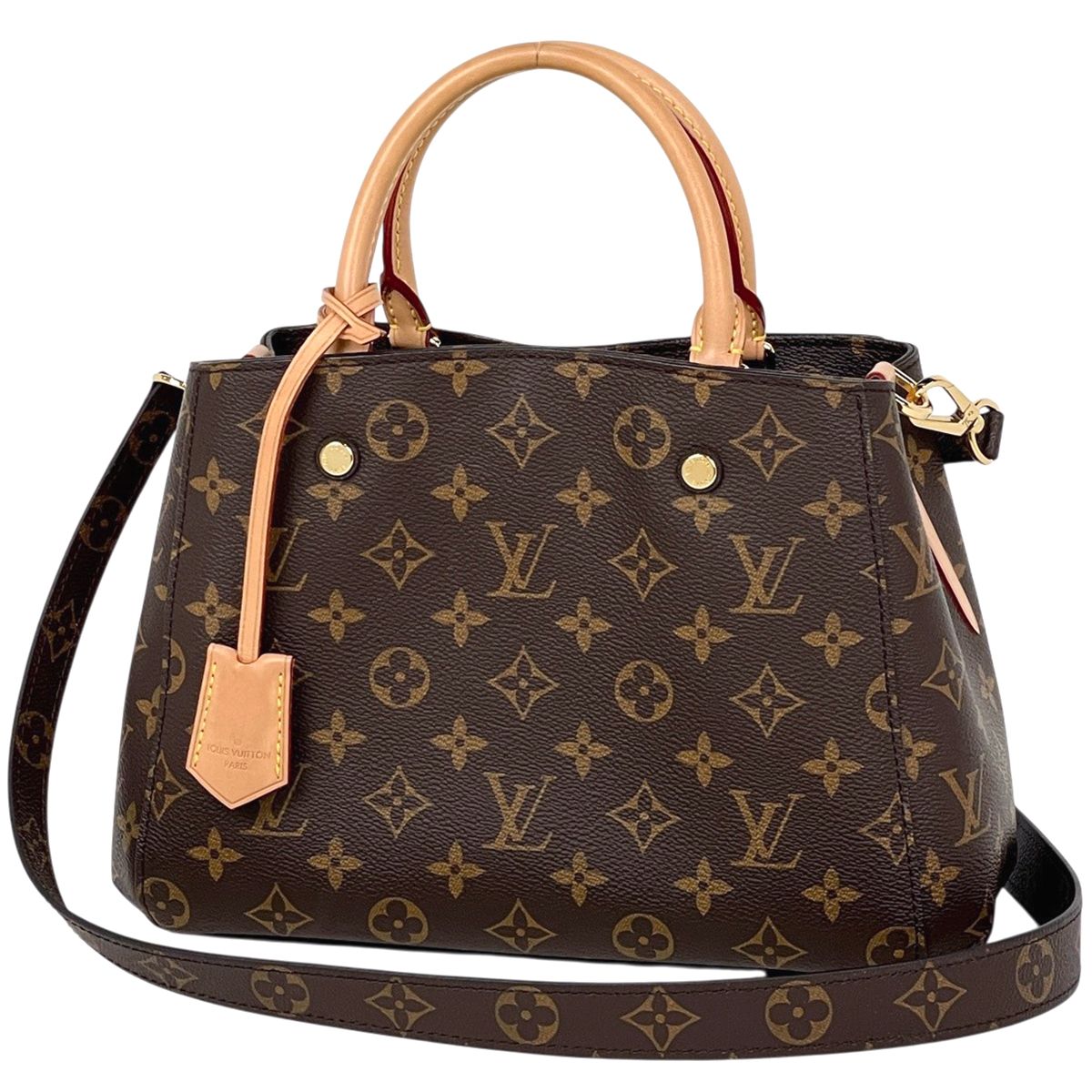 Louis Vuitton Montaigne BB 2-Way Handbag Monogram Brown