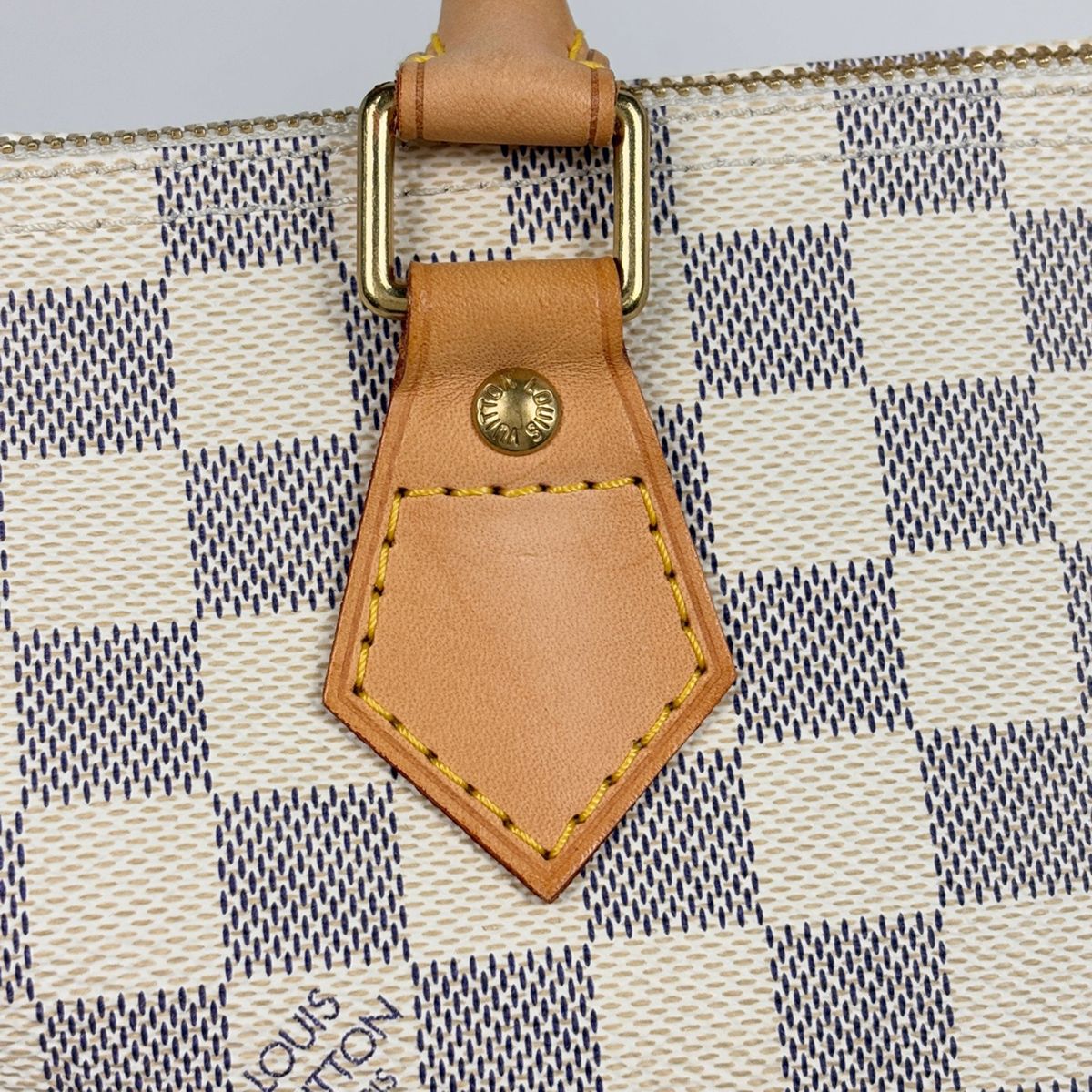 Louis Vuitton Speedy 30 Boston Bag Damier Azur White