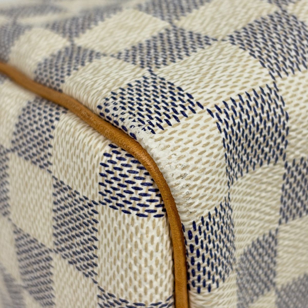 Louis Vuitton Speedy 30 Boston Bag Damier Azur White