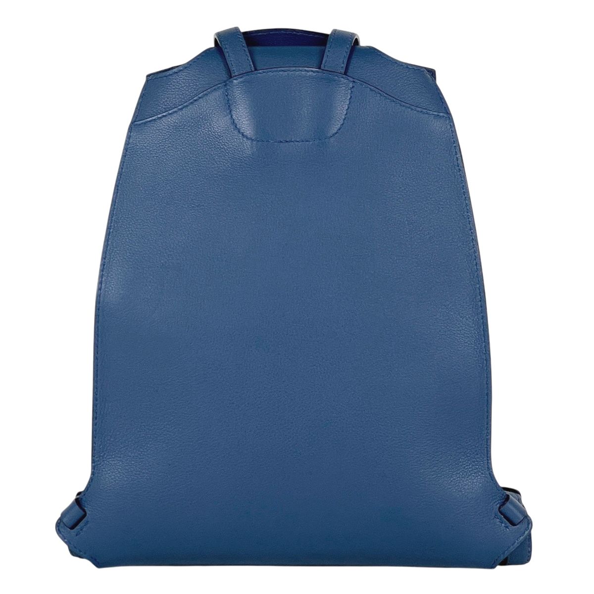 Hermes Sac a Dos Gray Backpack Leather Blue Agat