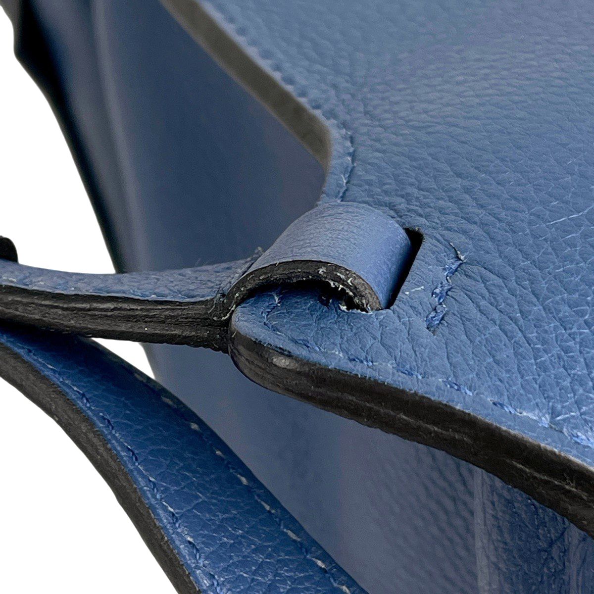 Hermes Sac a Dos Gray Backpack Leather Blue Agat