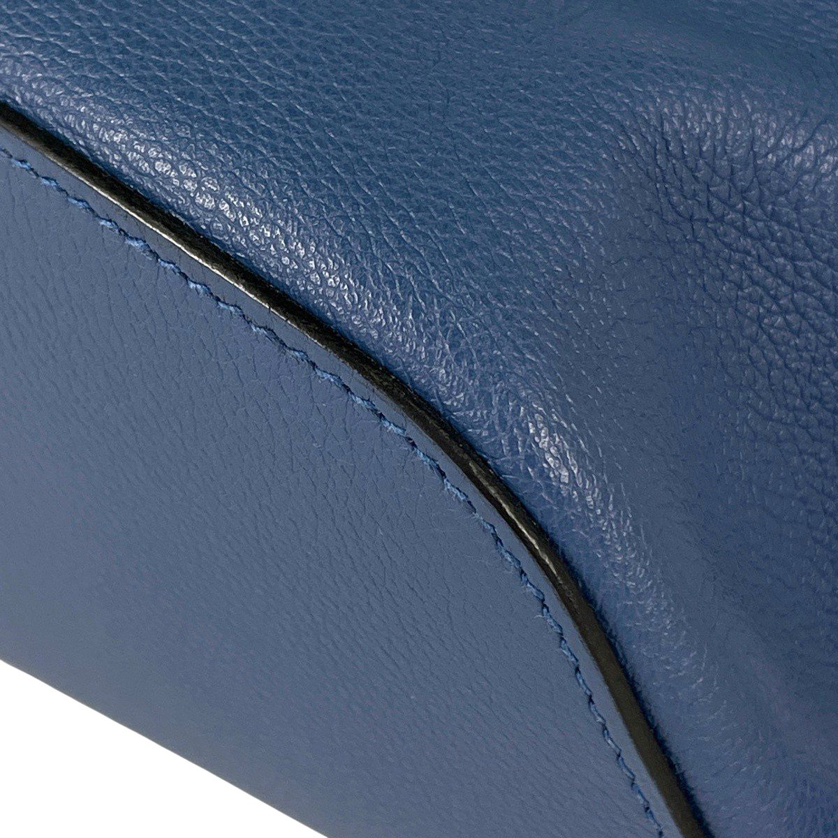 Hermes Sac a Dos Gray Backpack Leather Blue Agat