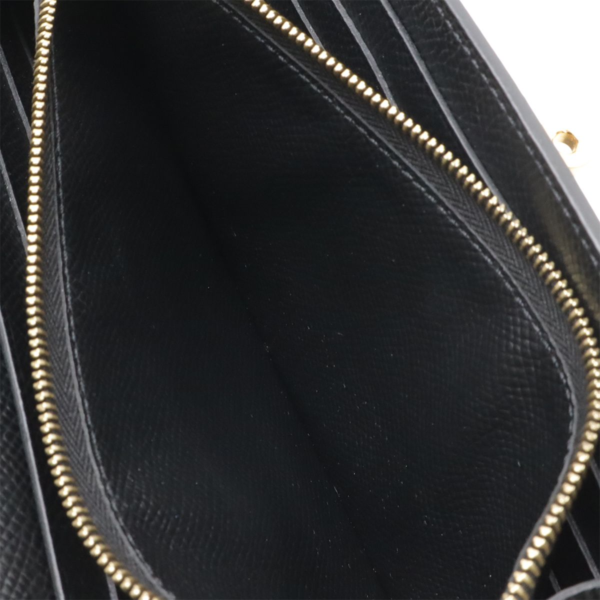 Hermes Kelly Wallet Long Bifold Veau Epsom Black Gold