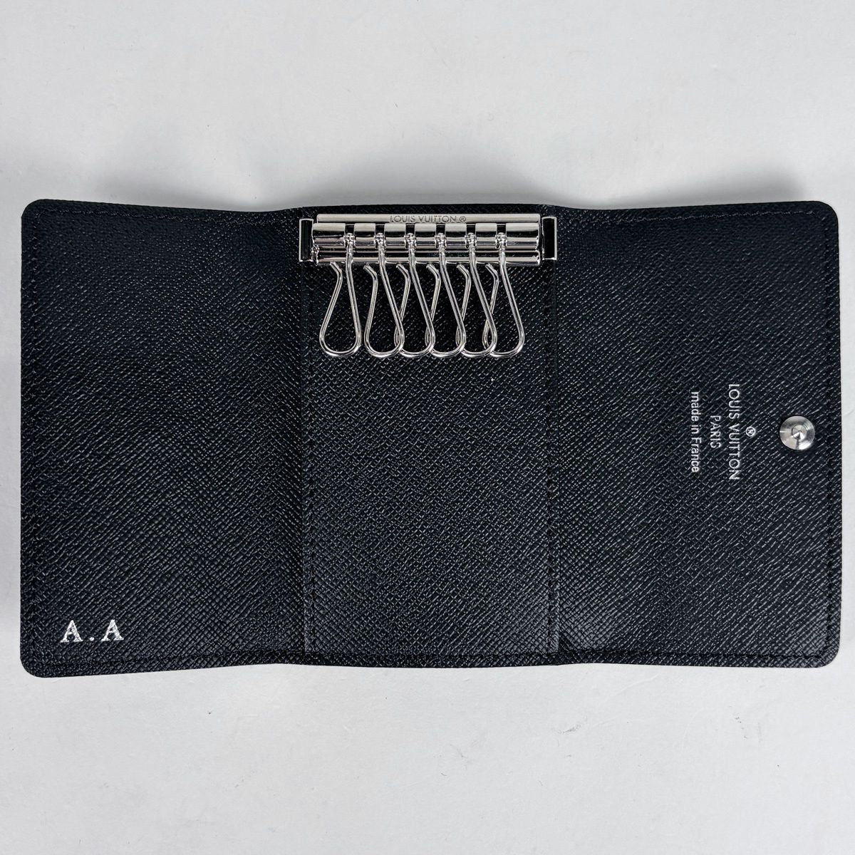 Louis Vuitton Multicles 6 Key Holder Key Case Damier Graphite Black
