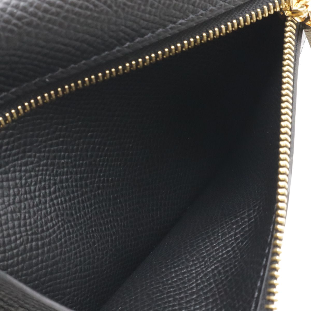 Hermes Kelly Pocket Compact Coin Purse Veau Epsom Black Gold