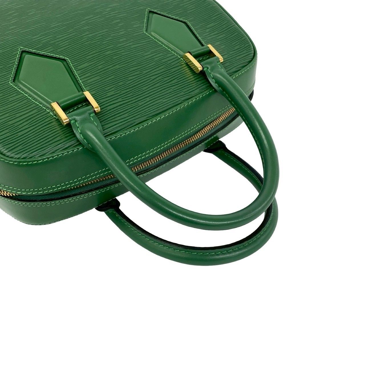 Louis Vuitton Vintage Sa Blanc Epi Leather Mini Boston Bag Borneo Green