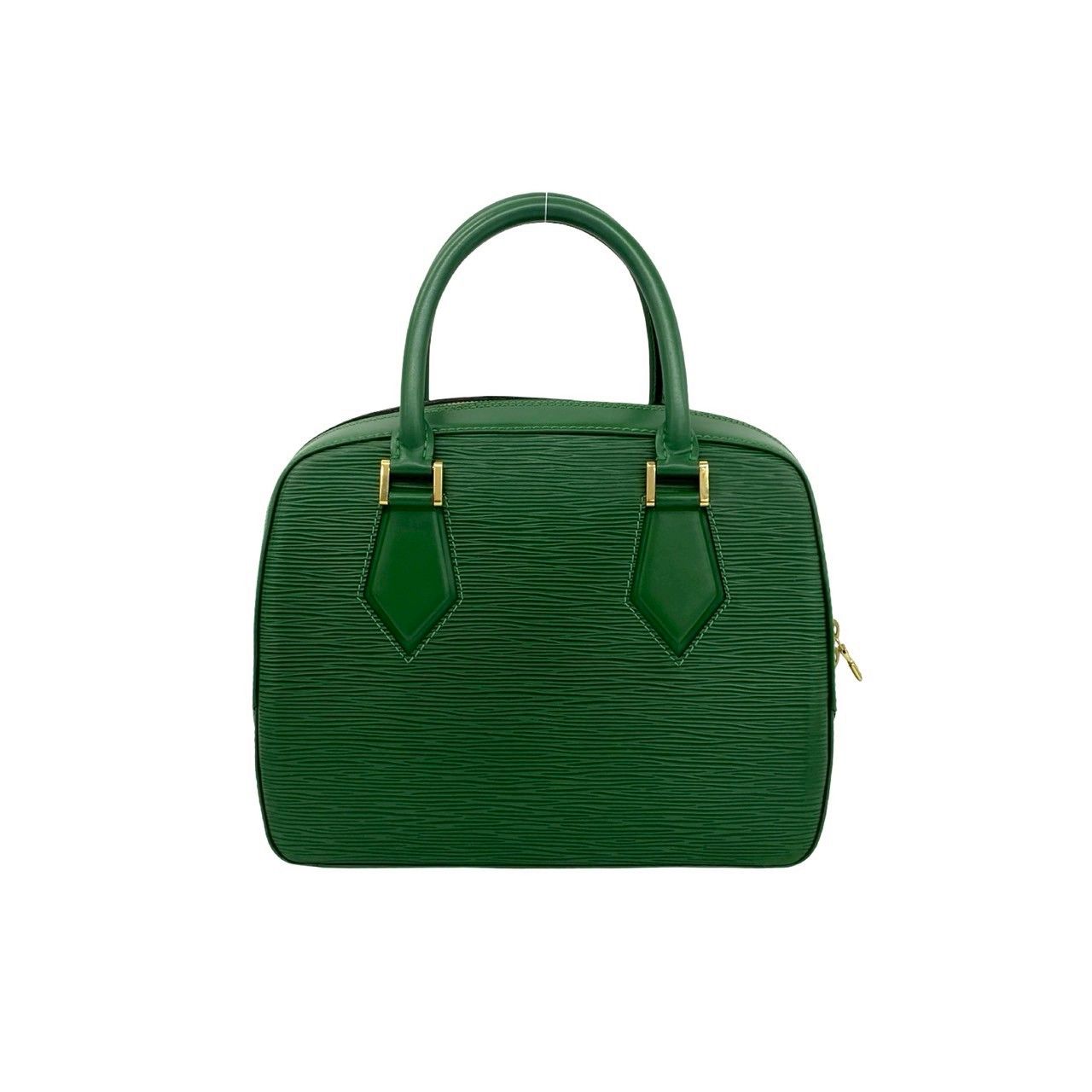 Louis Vuitton Vintage Sa Blanc Epi Leather Mini Boston Bag Borneo Green