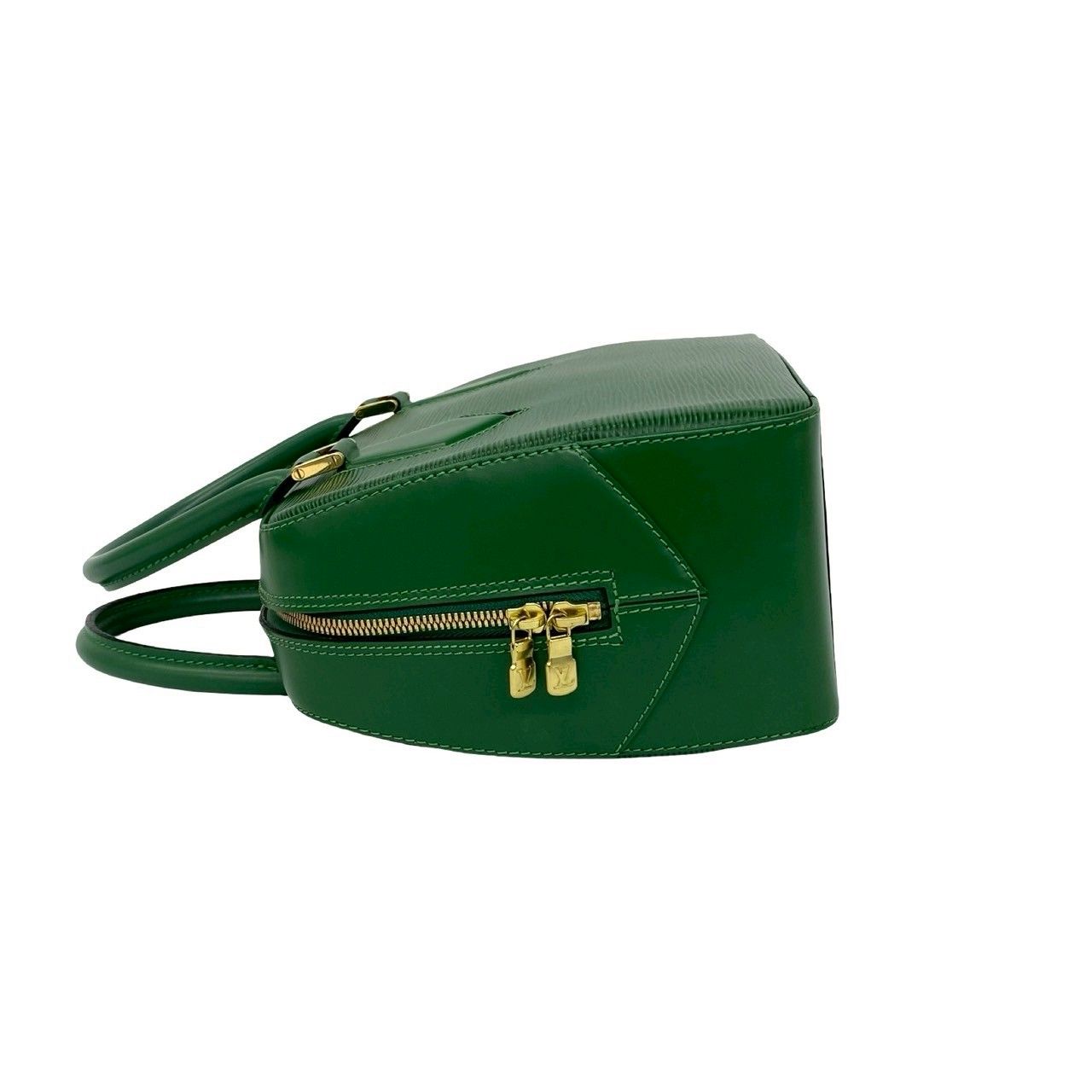 Louis Vuitton Vintage Sa Blanc Epi Leather Mini Boston Bag Borneo Green