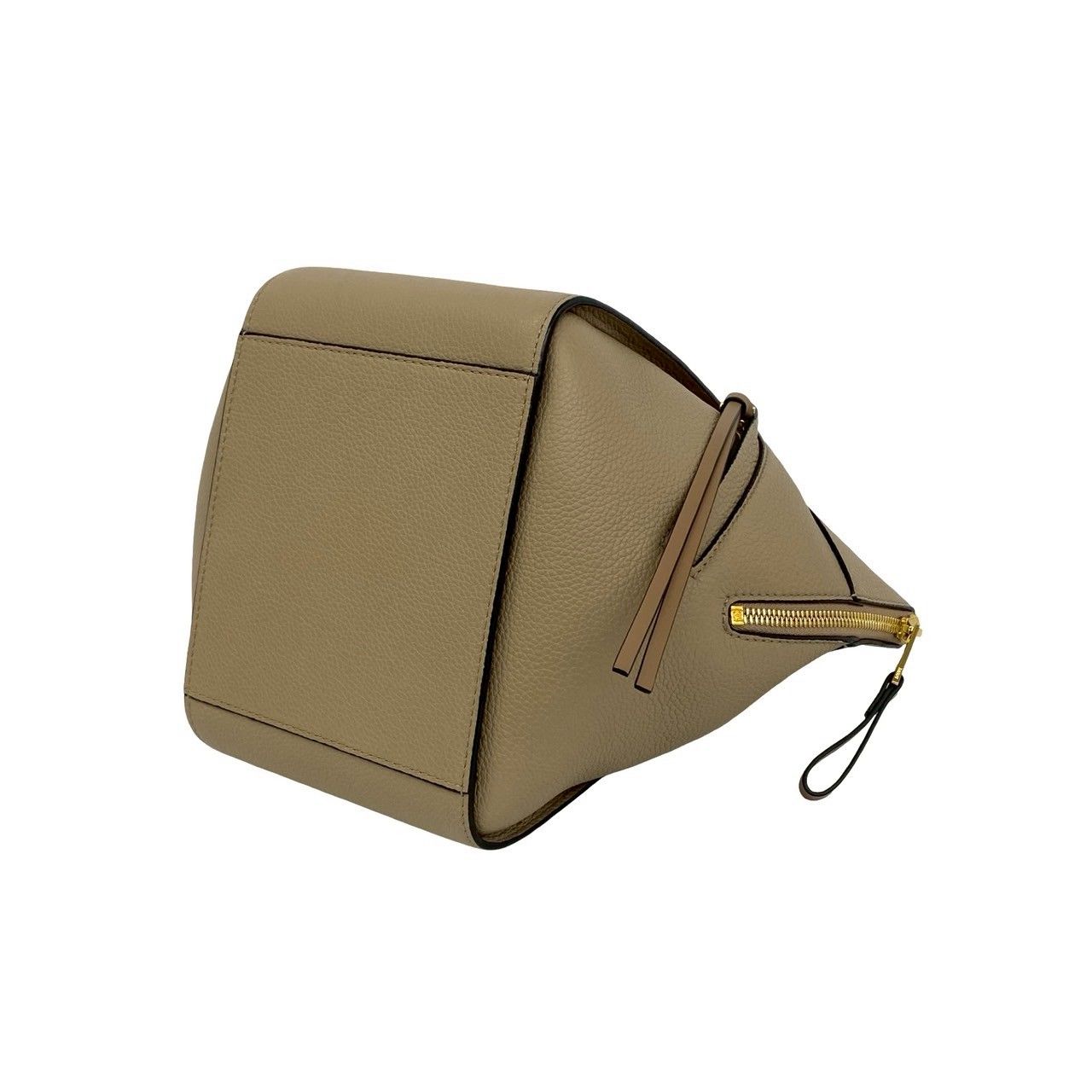 Loewe Hammock Compact Anagram Logo Leather 2-Way Shoulder Bag Beige