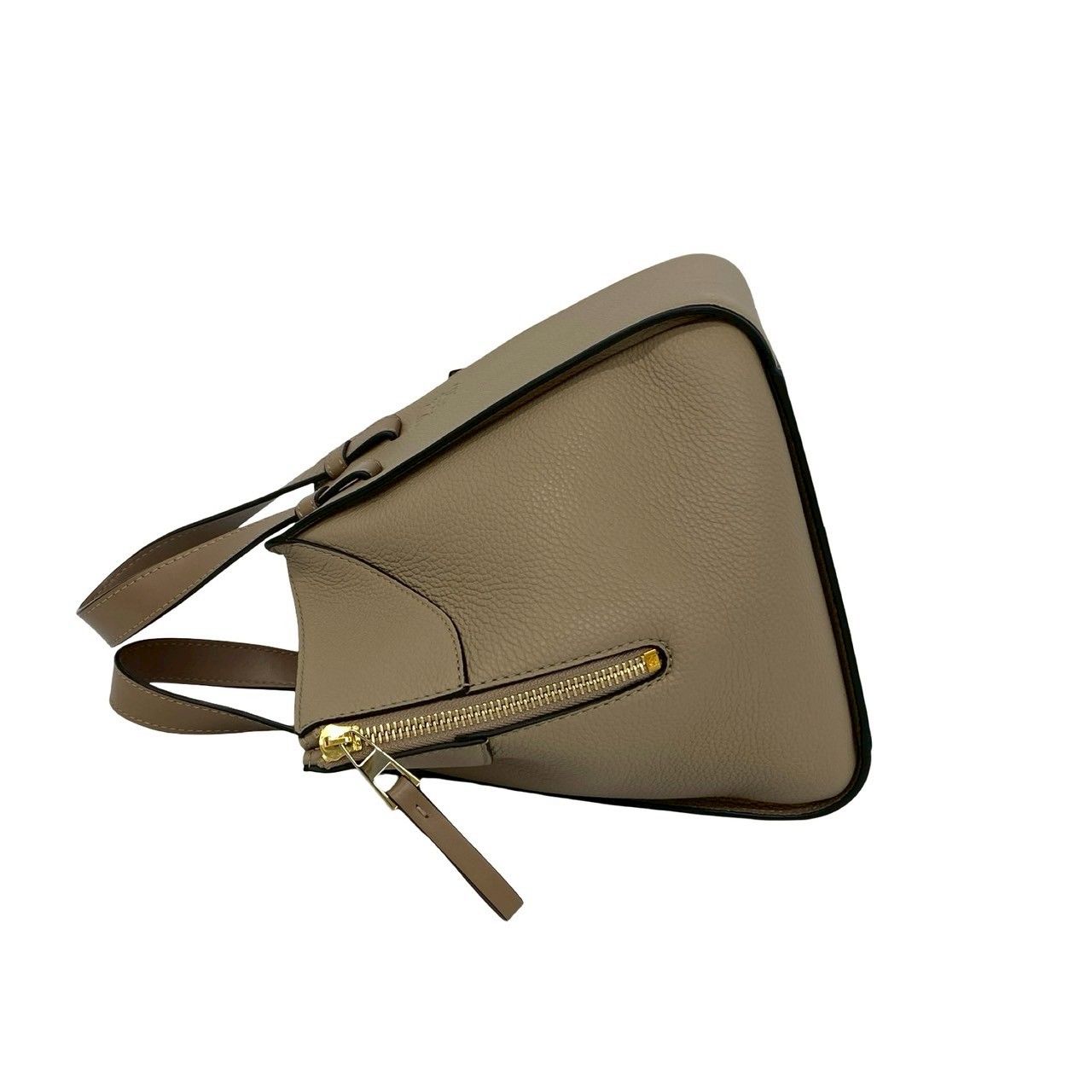 Loewe Hammock Compact Anagram Logo Leather 2-Way Shoulder Bag Beige