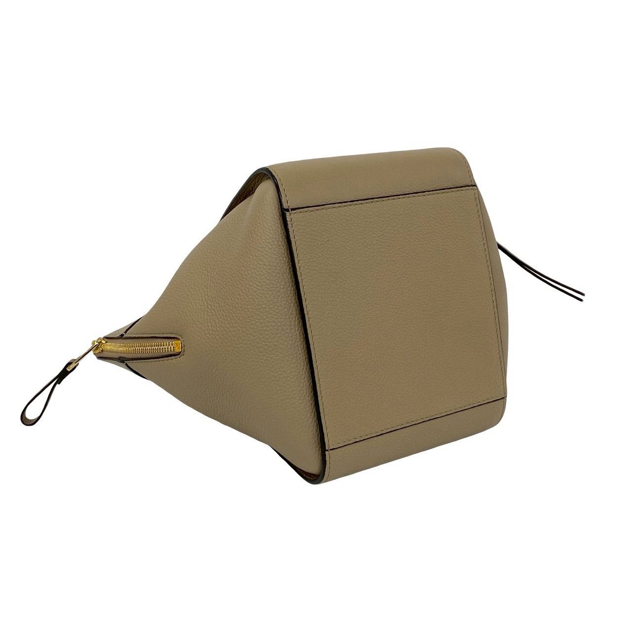 Loewe Hammock Compact Anagram Logo Leather 2-Way Shoulder Bag Beige