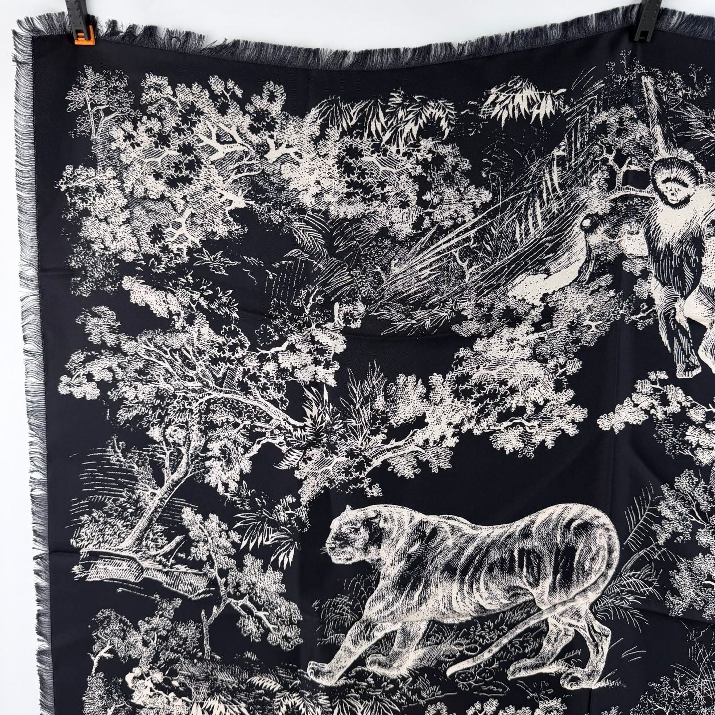 Dior le Scarf Navy Silk Vintage
