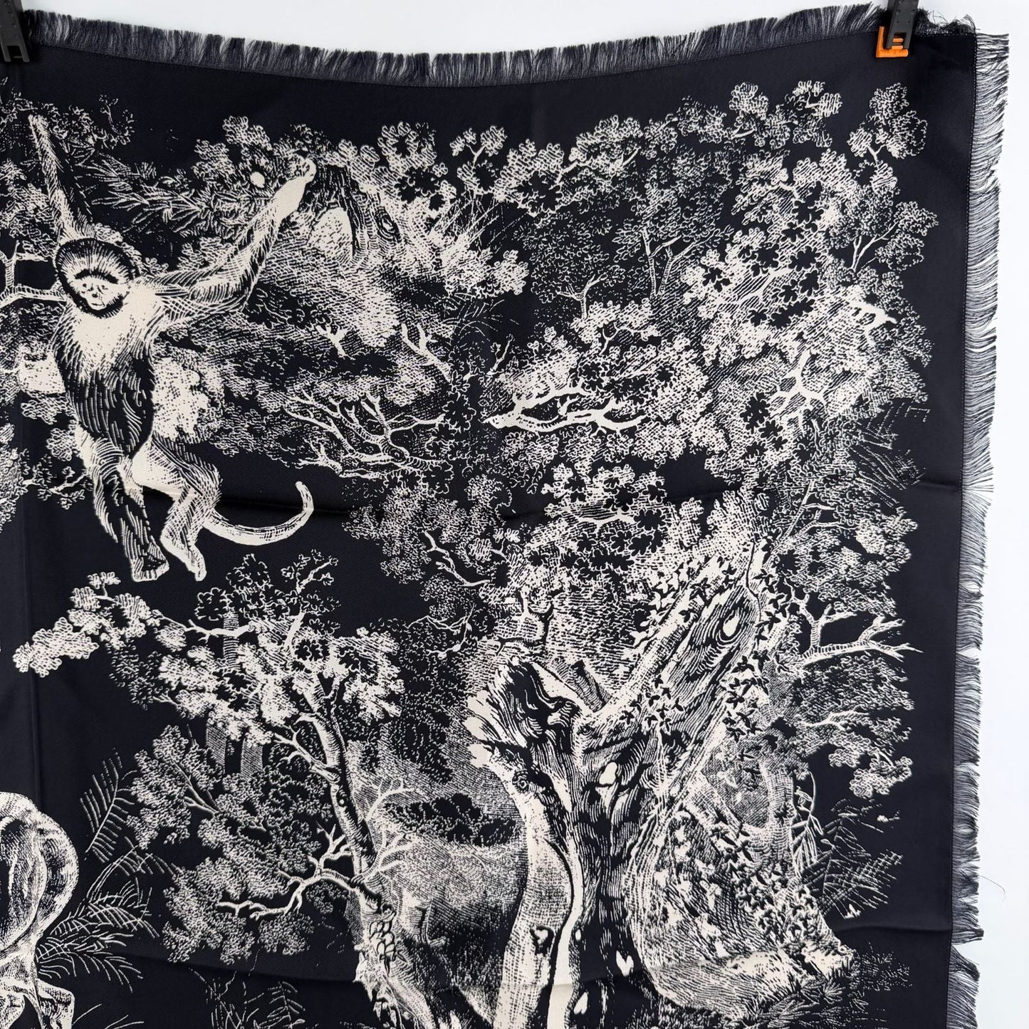 Dior le Scarf Navy Silk Vintage