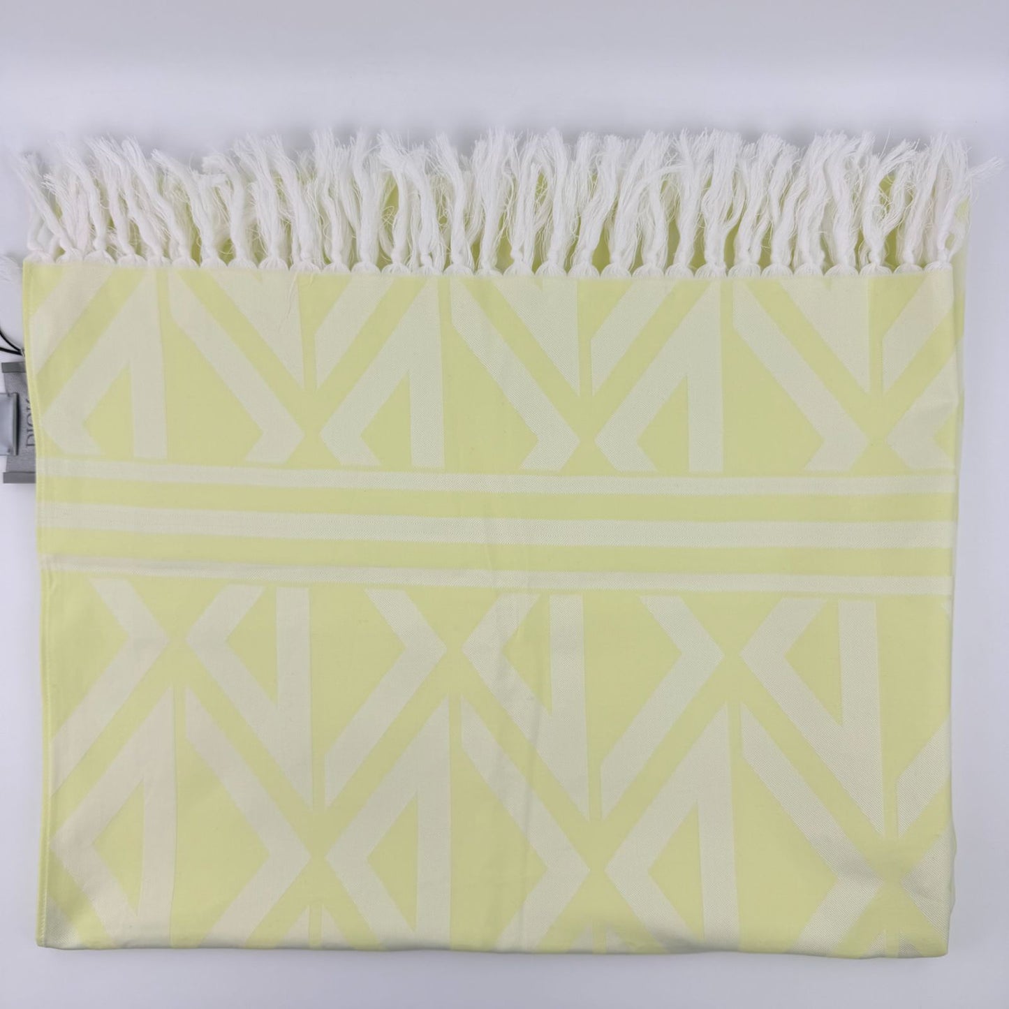 Dior Yellow Cotton Vintage Scarf
