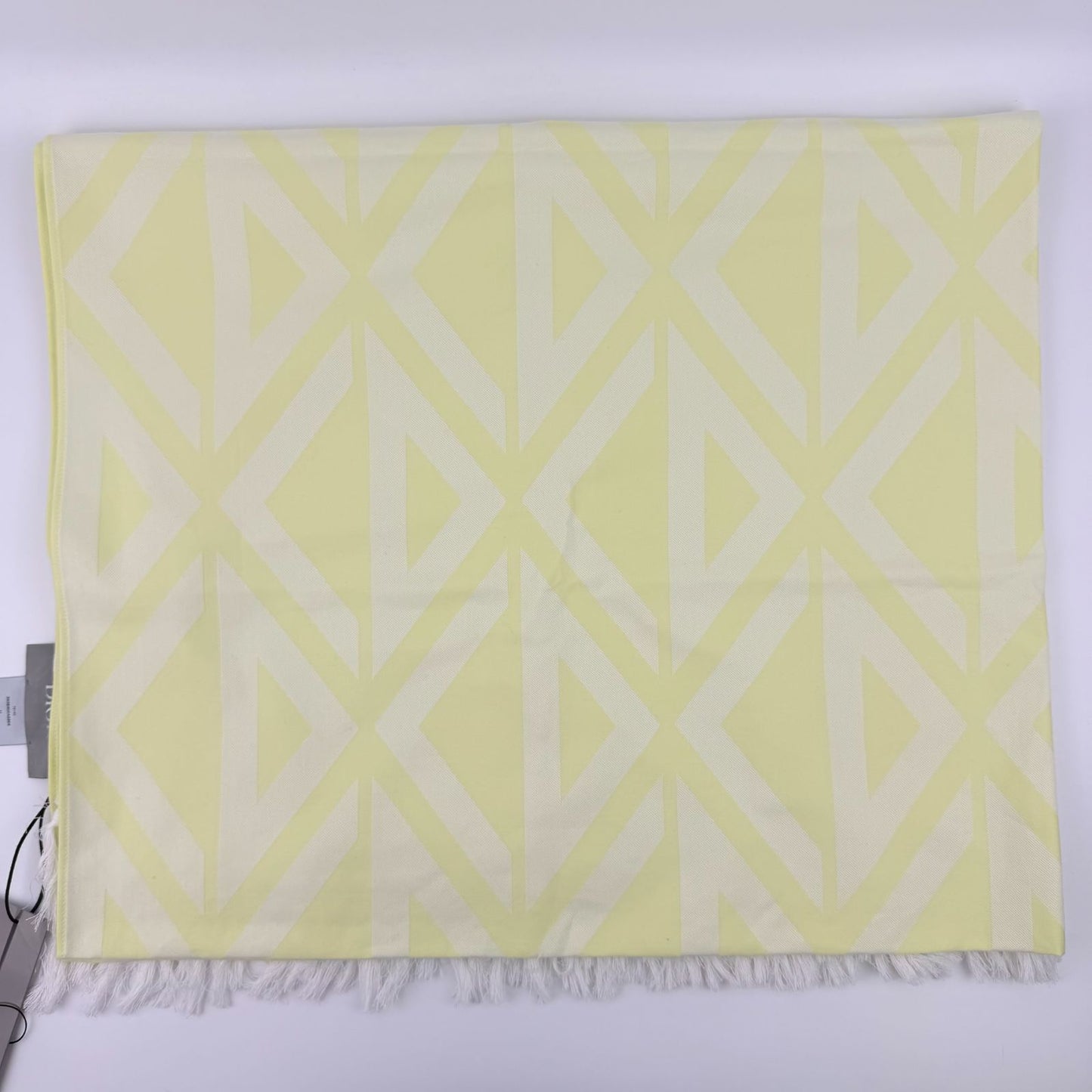 Dior Yellow Cotton Vintage Scarf