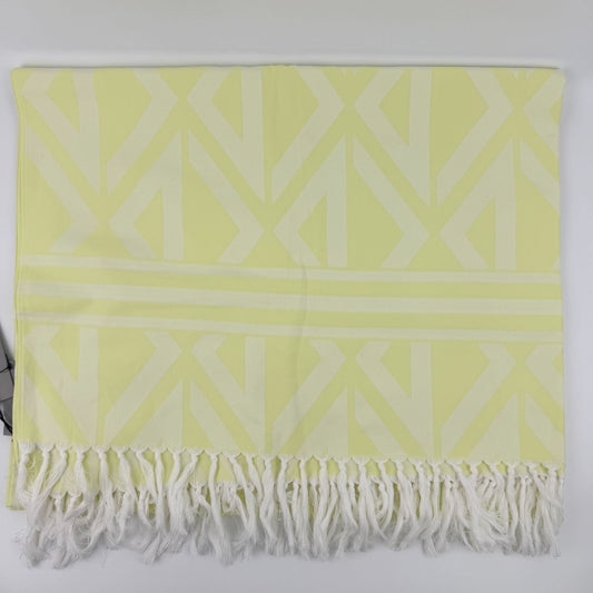 Dior Yellow Cotton Vintage Scarf