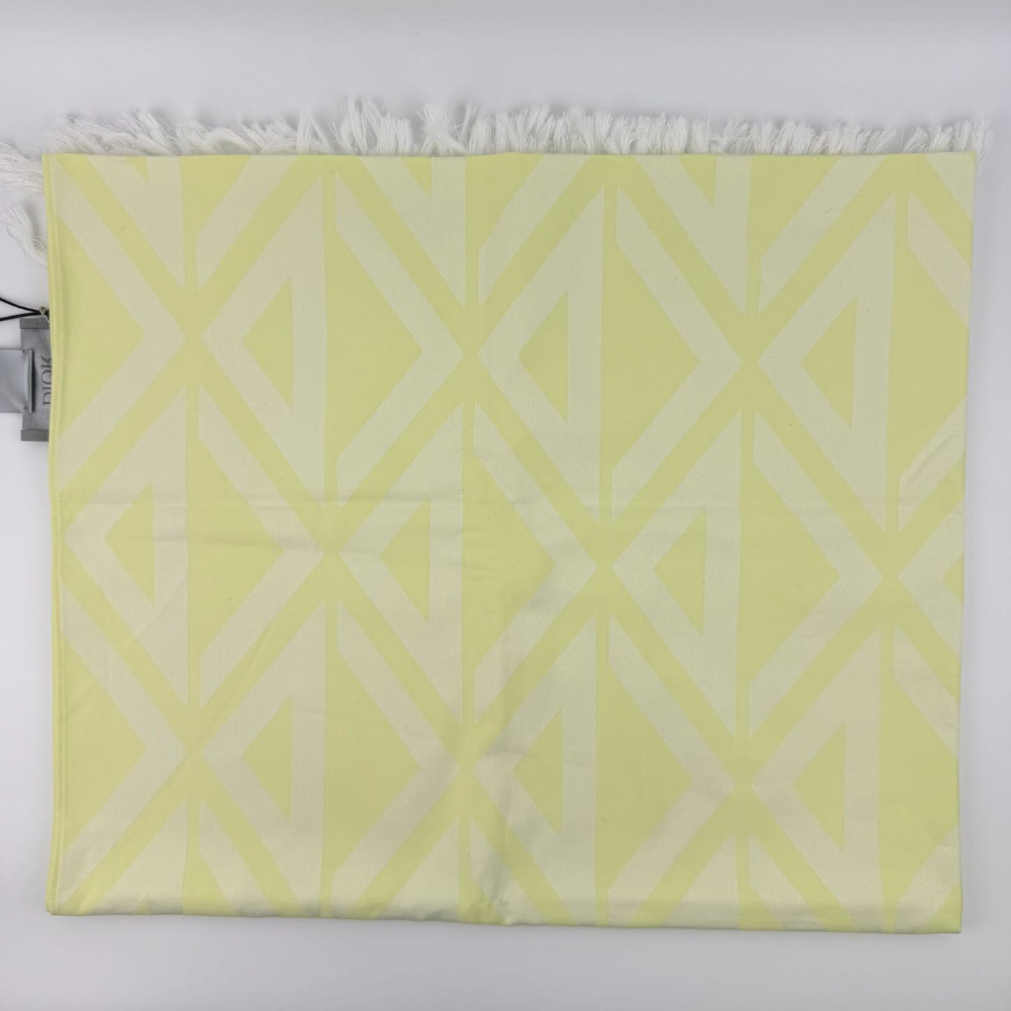 Dior Yellow Cotton Vintage Scarf