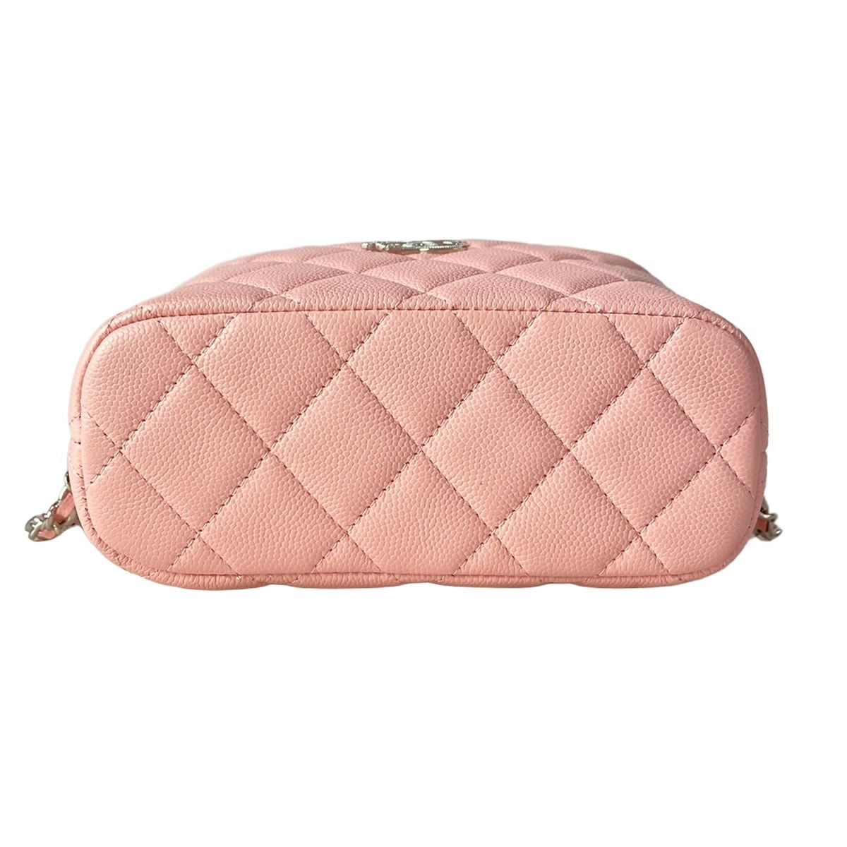 Chanel Quilted Hobo Pink Silver 2-Way Mini Bag
