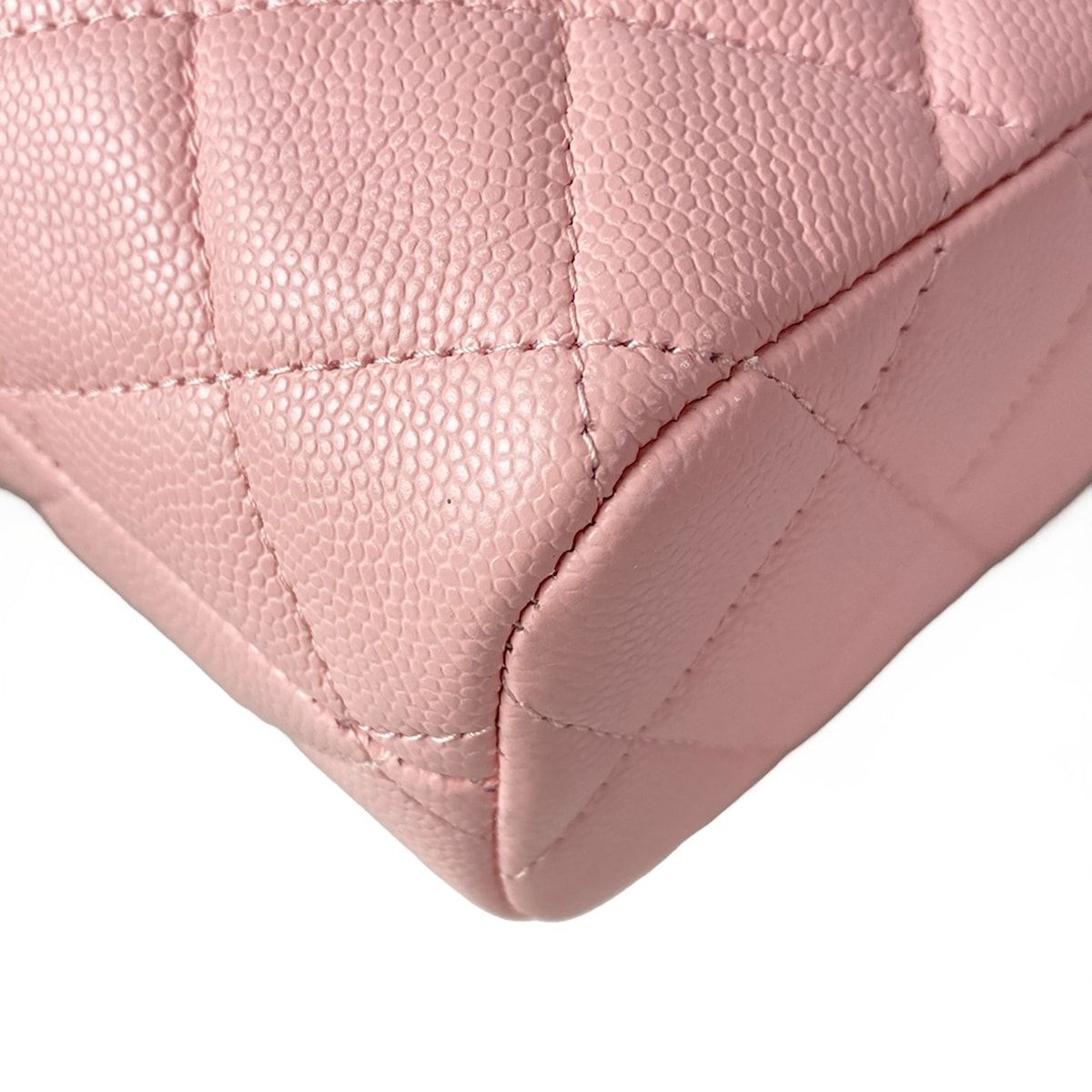 Chanel Quilted Hobo Pink Silver 2-Way Mini Bag