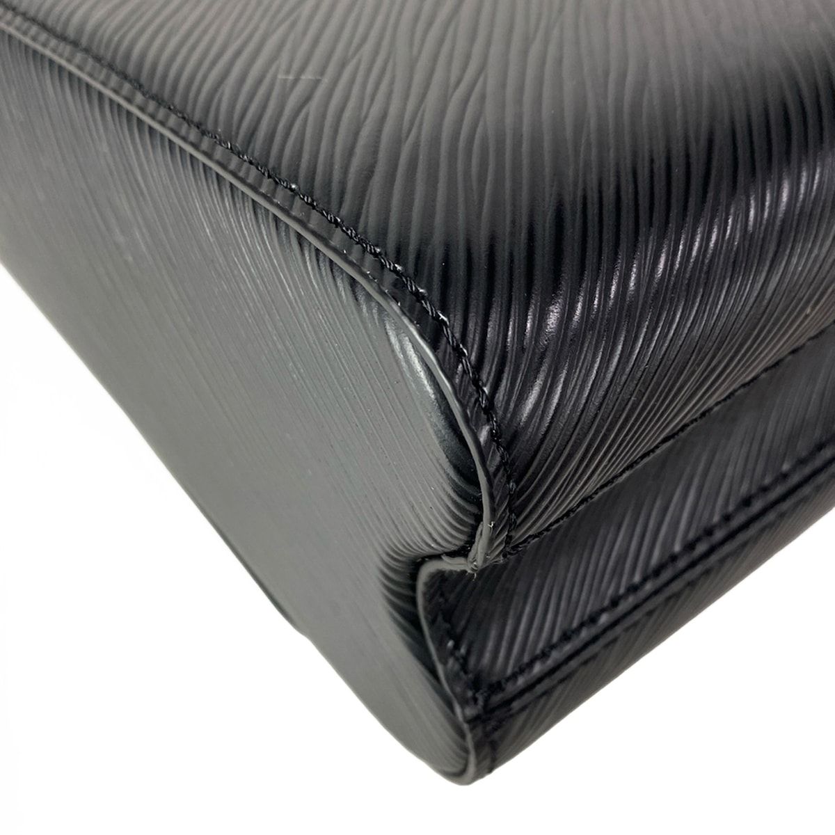 Louis Vuitton Handbag Twist MM Noir Leather Cowhide