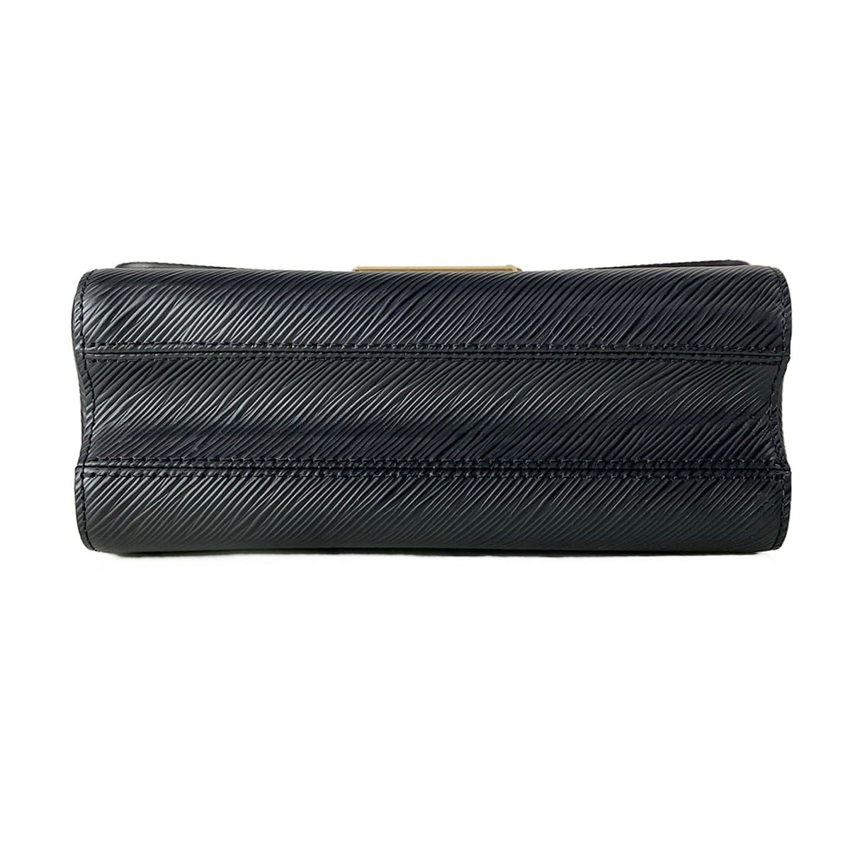 Louis Vuitton Handbag Twist MM Noir Leather Cowhide