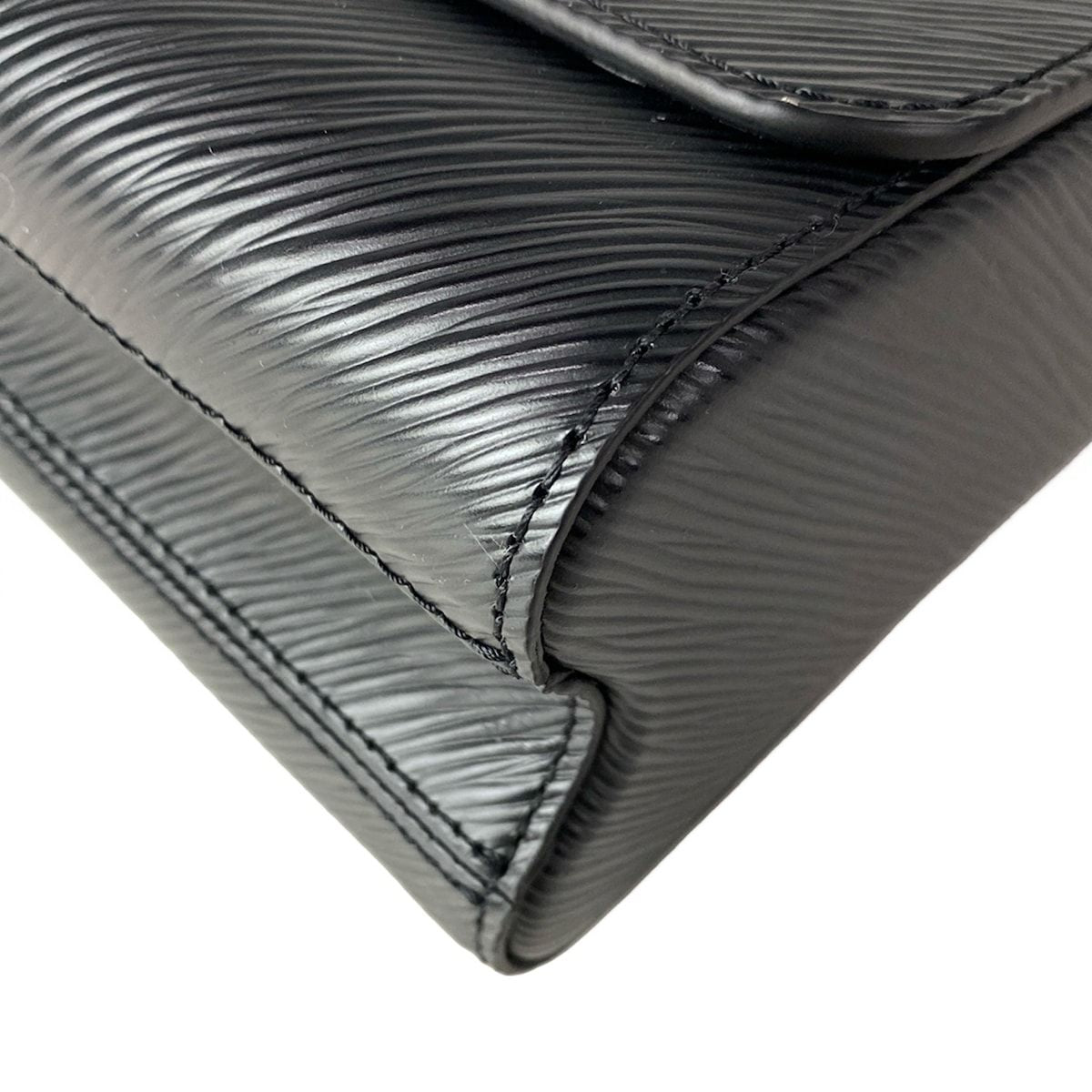 Louis Vuitton Handbag Twist MM Noir Leather Cowhide
