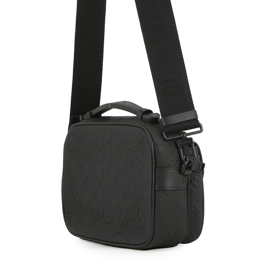 Louis Vuitton Shoulder Bag Monogram Taurillon S Lock Messenger Black