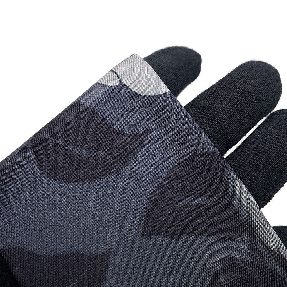 Chanel Scarf CC Logo Camellia All Over Pattern Silk Black