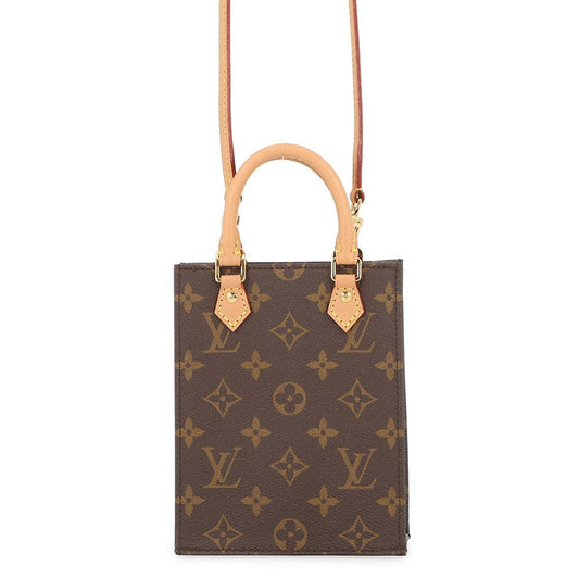 Louis Vuitton Monogram Petite Sac Plat Mini Bag 2-Way