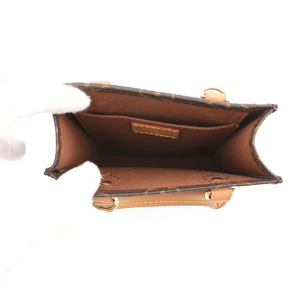 Louis Vuitton Monogram Petite Sac Plat Mini Bag 2-Way