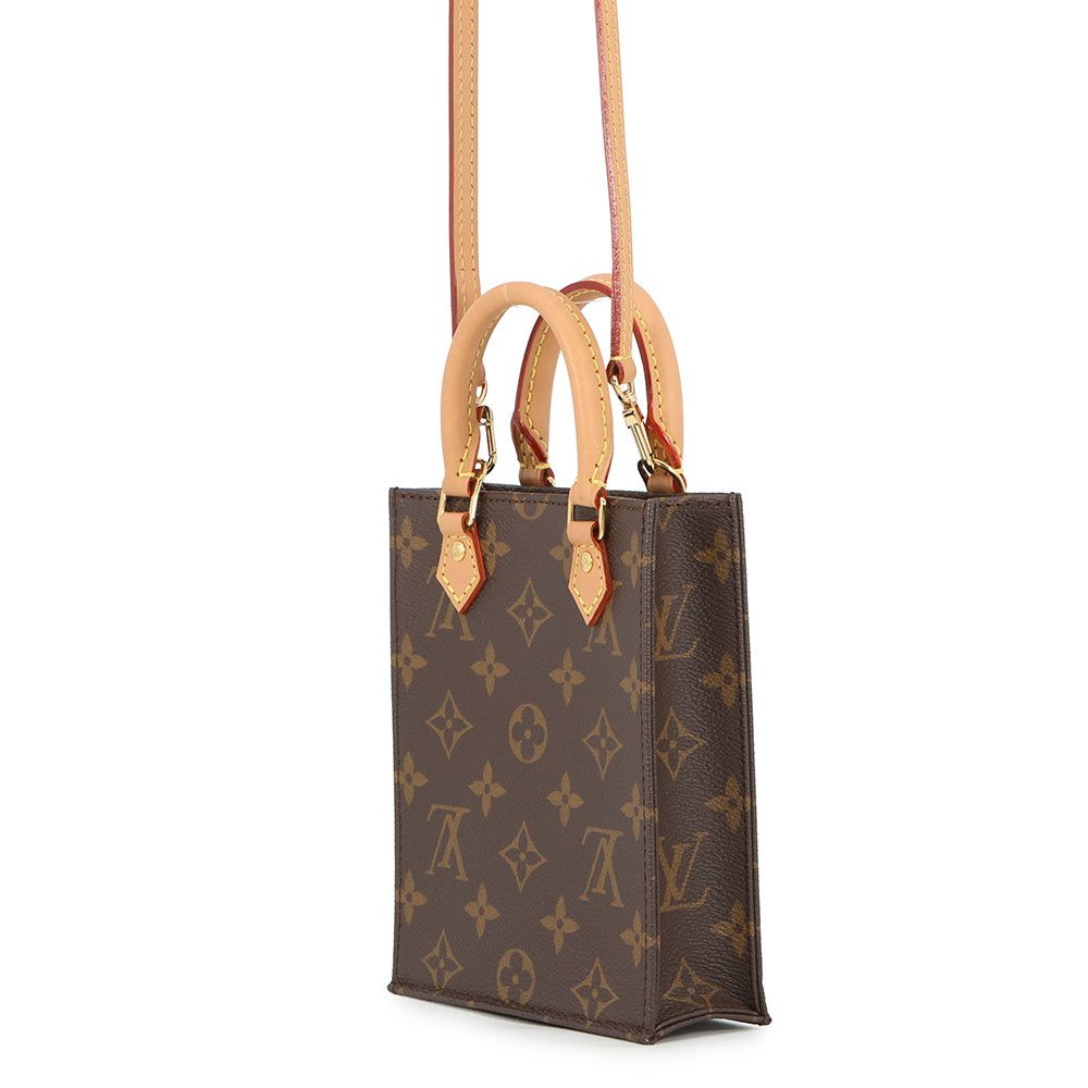 Louis Vuitton Monogram Petite Sac Plat Mini Bag 2-Way