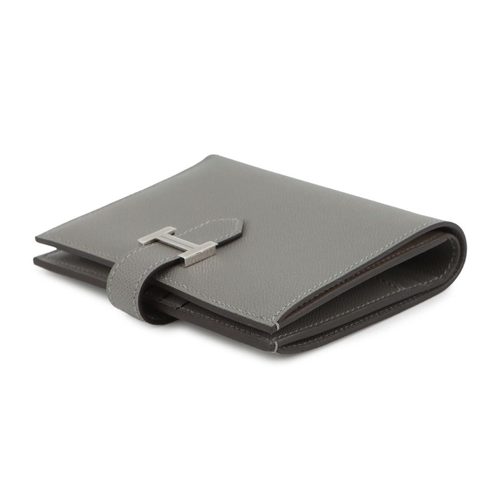 Hermes Bifold Wallet Bearn Compact Grimeia Silver Vo Madame