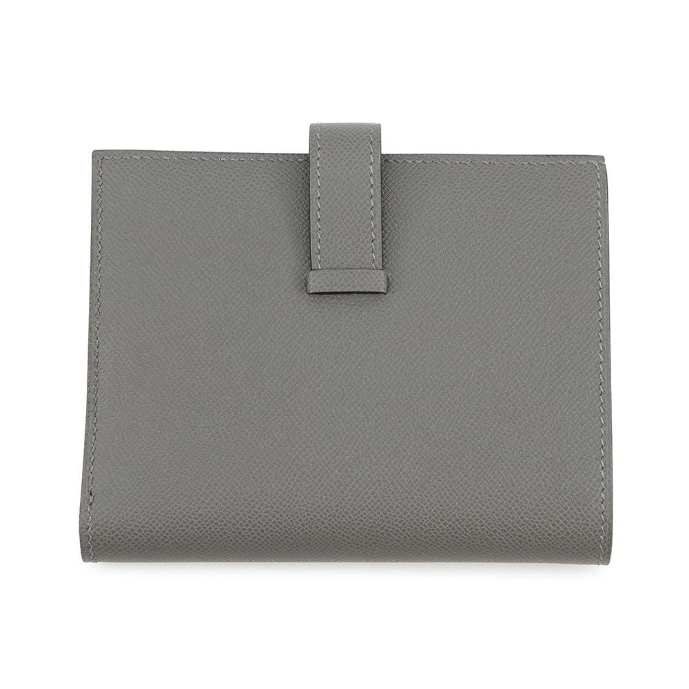 Hermes Bifold Wallet Bearn Compact Grimeia Silver Vo Madame