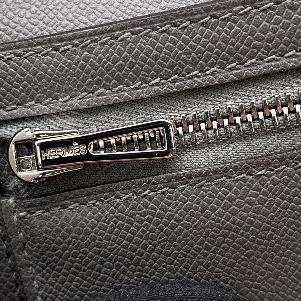 Hermes Bifold Wallet Bearn Compact Grimeia Silver Vo Madame