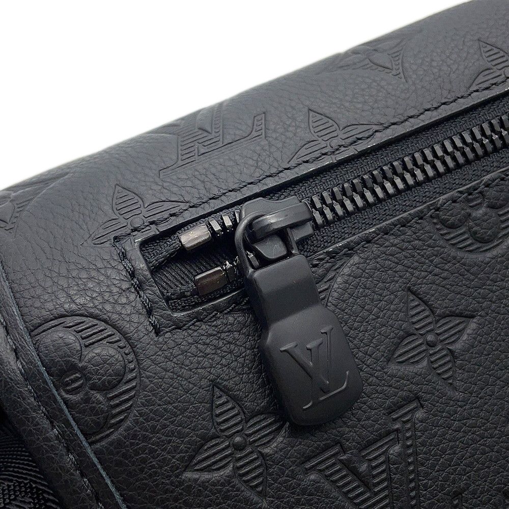 Louis Vuitton Shoulder Bag Monogram Shadow Pulse Messenger Black