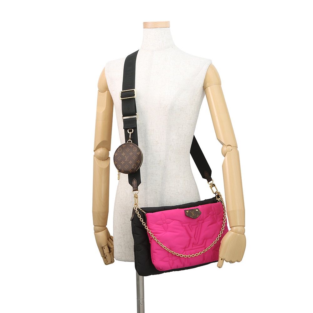 Louis Vuitton Shoulder Bag Monogram Maxi Multi Pochette Accessoire Black