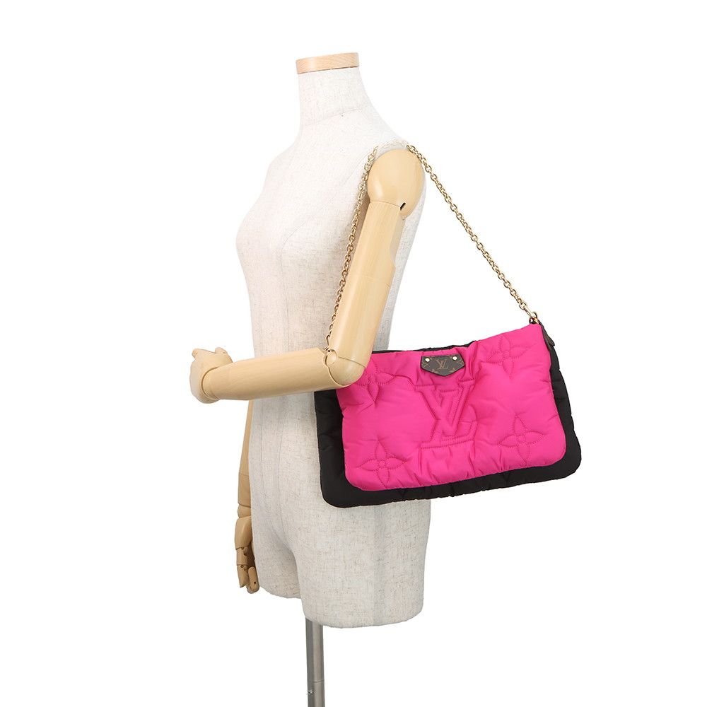 Louis Vuitton Shoulder Bag Monogram Maxi Multi Pochette Accessoire Black