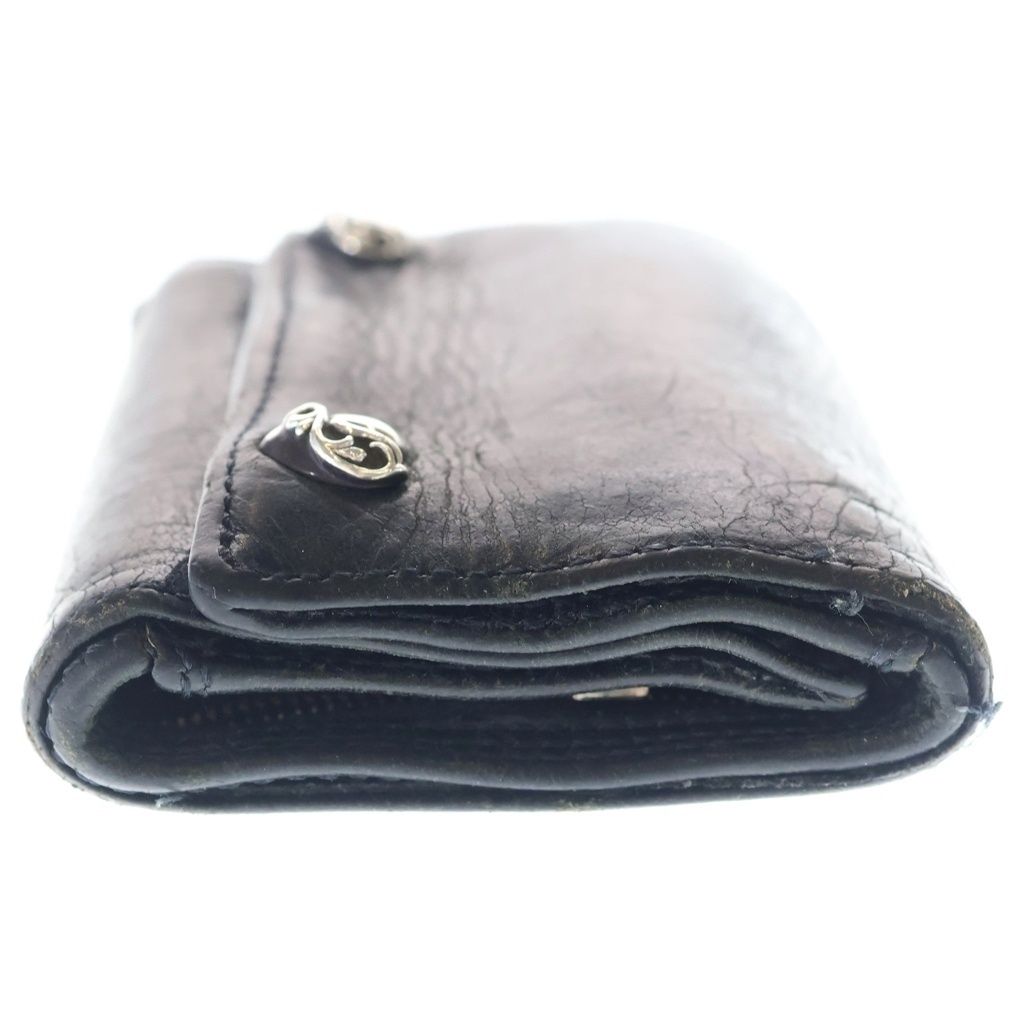 Chrome Hearts Boheart Tan Leather Wallet Black