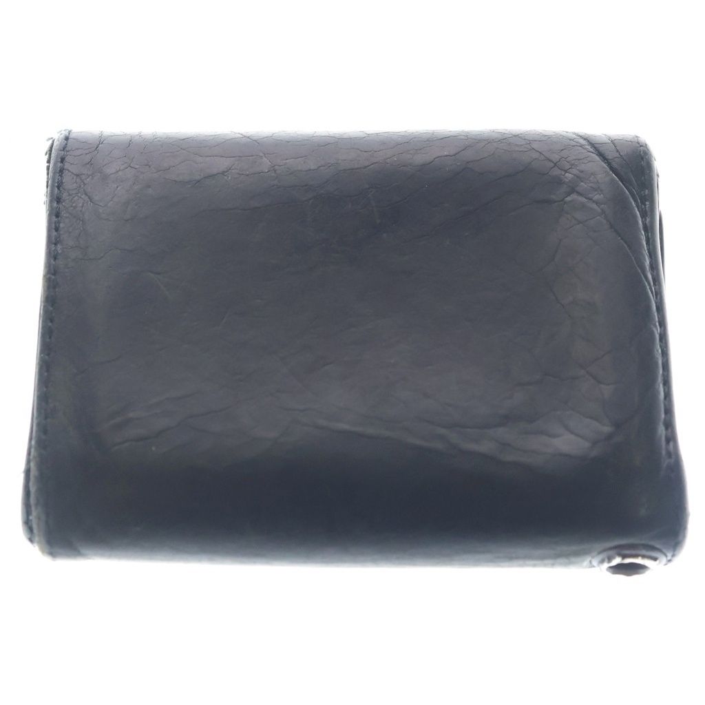 Chrome Hearts Boheart Tan Leather Wallet Black