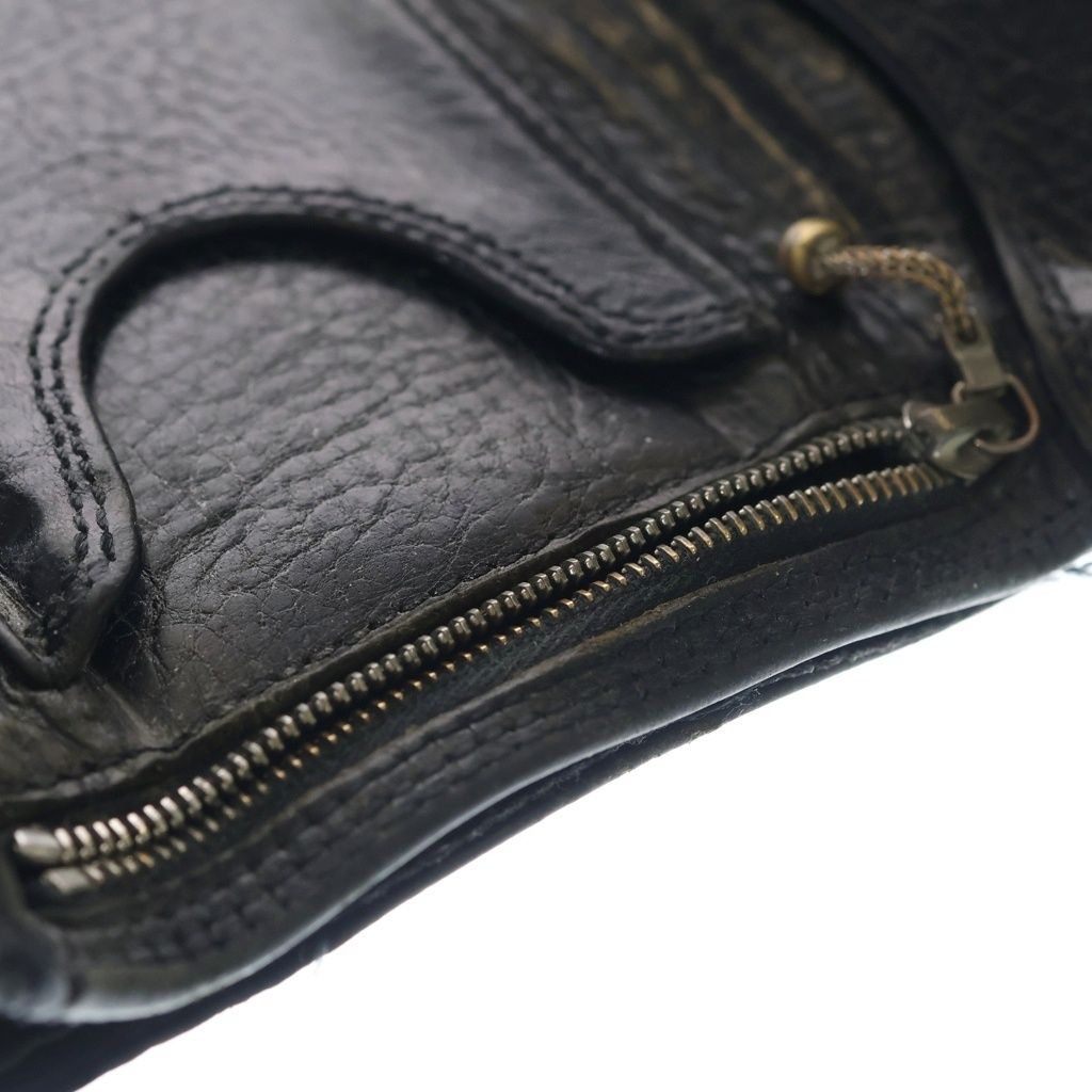 Chrome Hearts Boheart Tan Leather Wallet Black