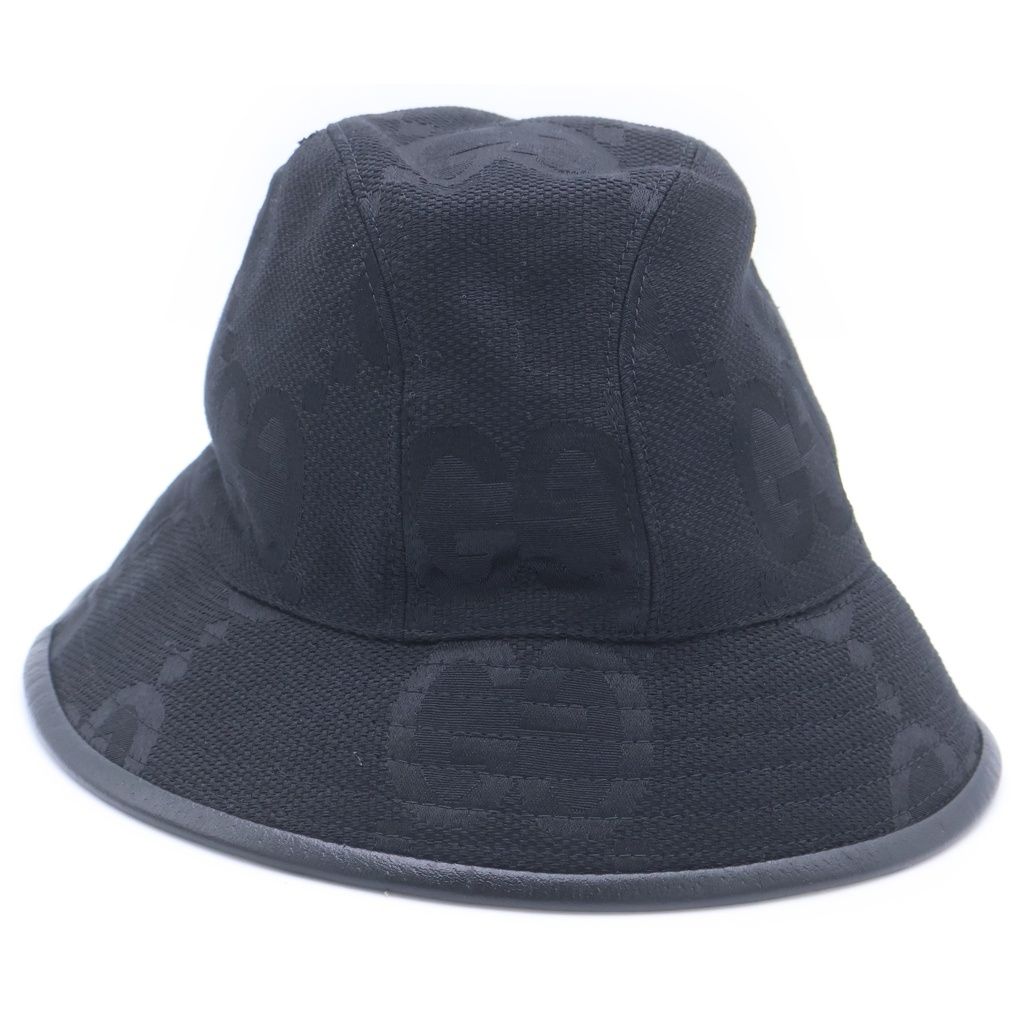Gucci Jumbo GG Hat Bucket Hat Black