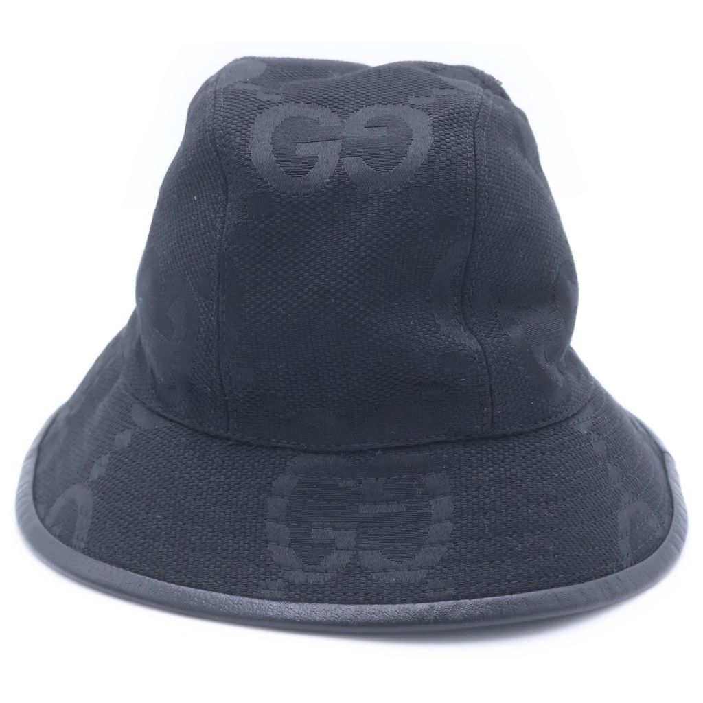 Gucci Jumbo GG Hat Bucket Hat Black