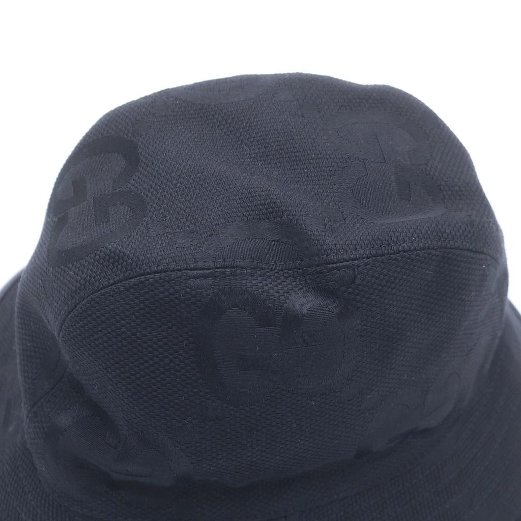 Gucci Jumbo GG Hat Bucket Hat Black