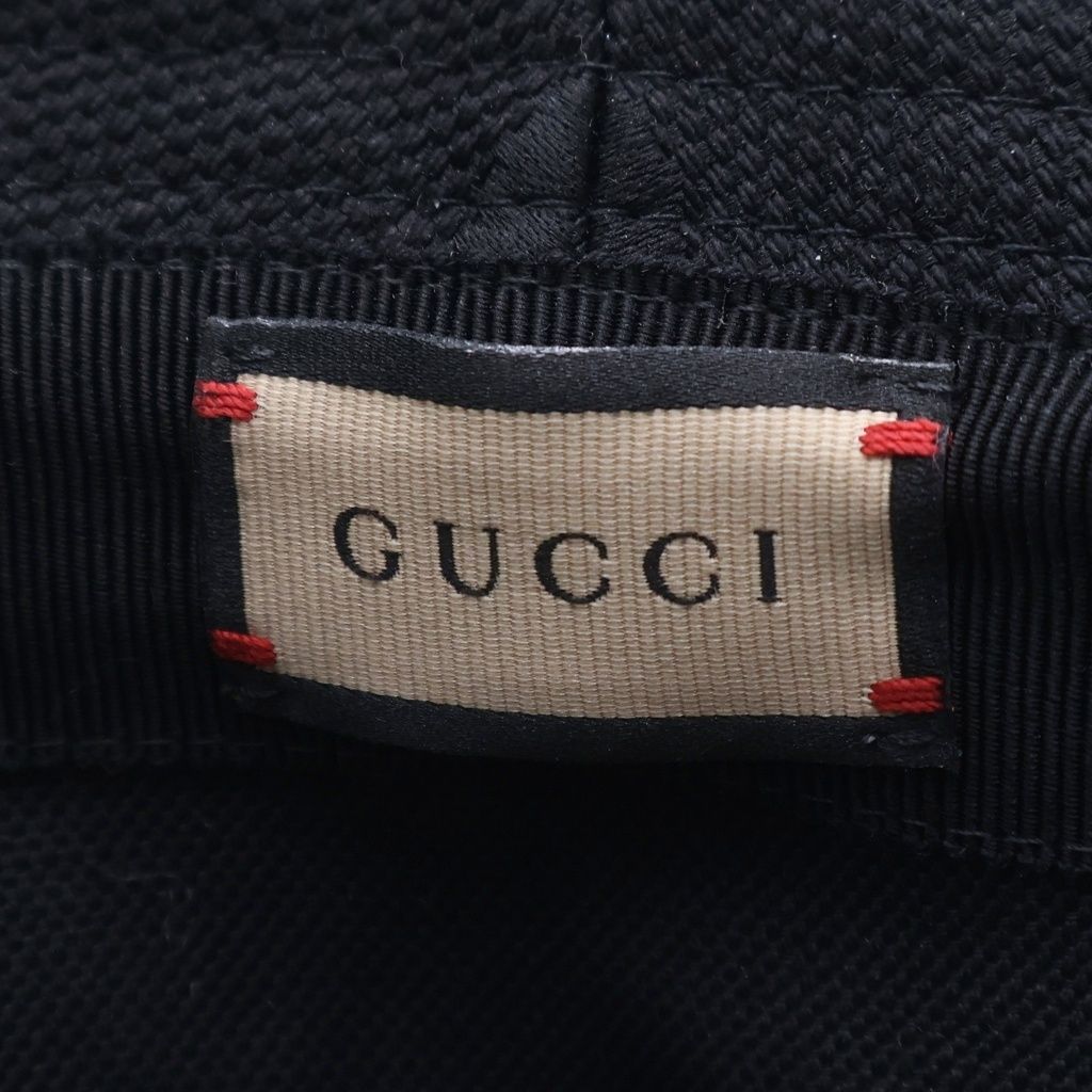 Gucci Jumbo GG Hat Bucket Hat Black
