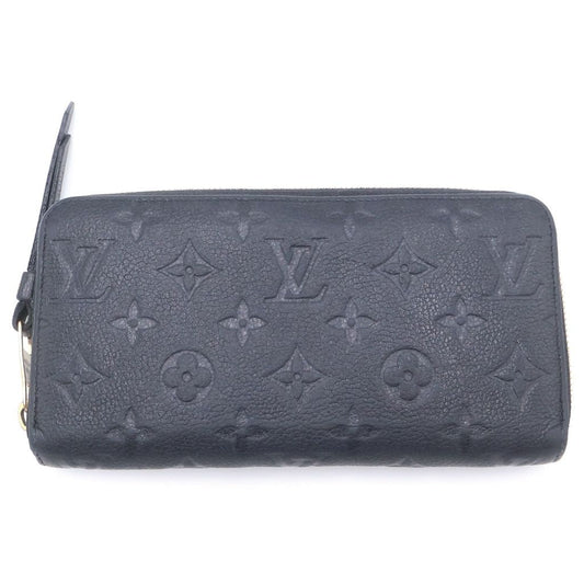 Louis Vuitton Monogram Empreinte Zippy Wallet Leather Black