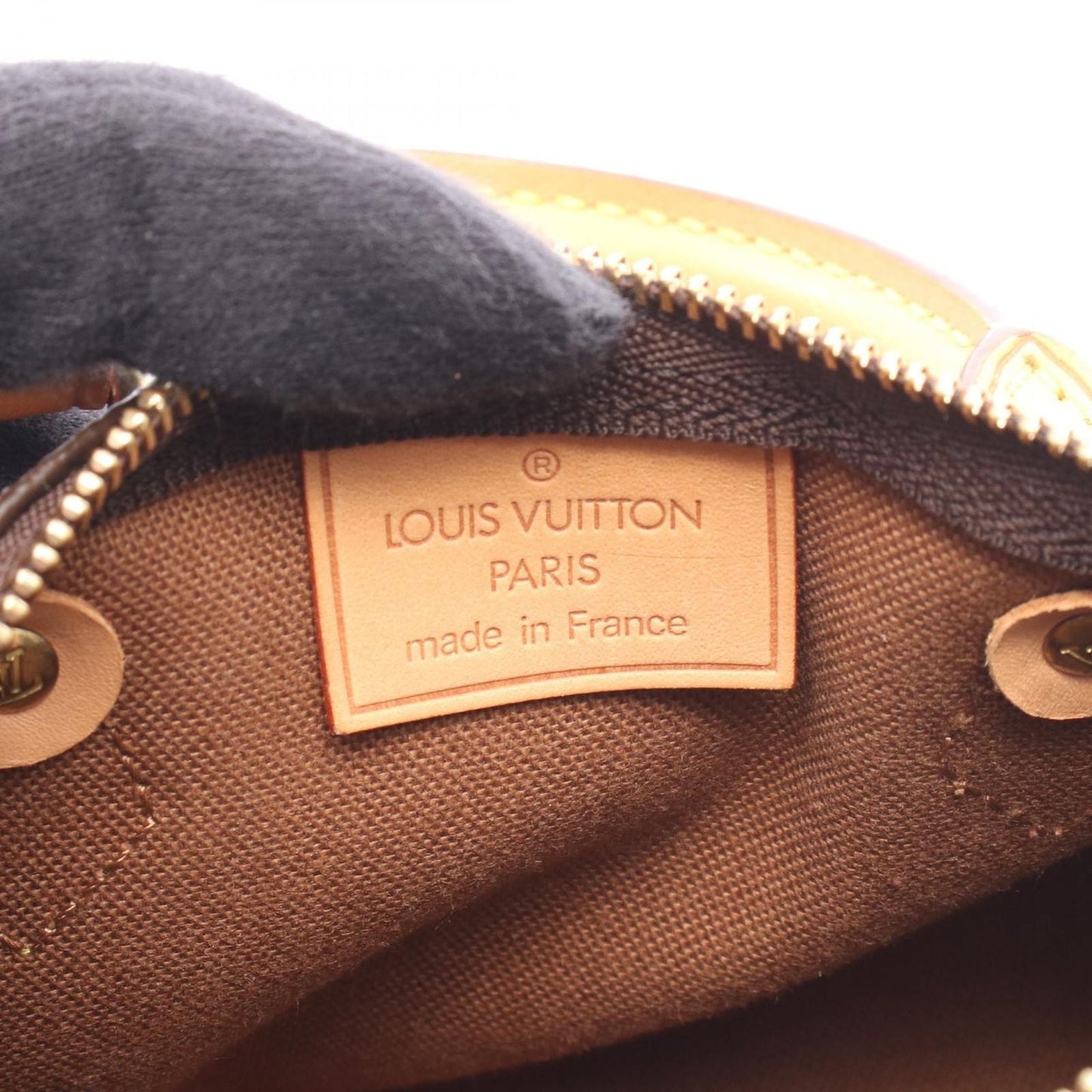Louis Vuitton Handbag Mini Speedy Canvas Leather